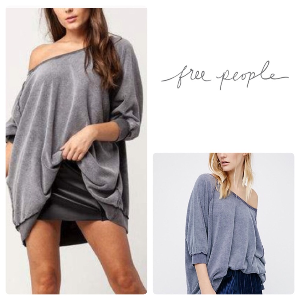 NWT Free People Dark Grey ‘My Pullover’
